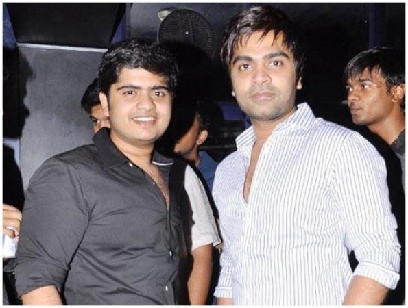 Kuralarasan with Simbu. Simbu with Kuralarasan