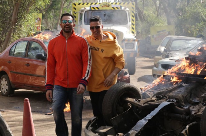 Akshay Kumar on sets of Khatron Ke Khiladi 9 Akshay Kumar on sets of Khatron Ke Khiladi 9