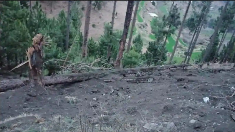 A view of a site after the IAF released payload in Balakot, Pakistan on February 26. Balakot strike