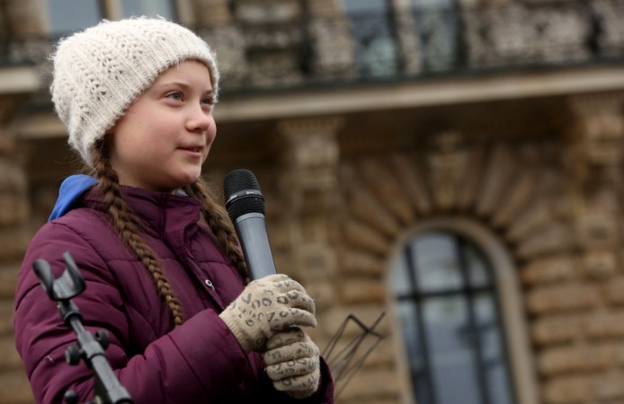 Teenage Swedish activist Greta Thunberg demonstrates with students against global warming at a Fridays for Future demonstration on March 01, 2019 in Hamburg, Germany. Fridays for Future is an international movement of students who, instead of attending their classes, take part in demonstrations demanding for action against climate change. The series of demonstrations began when Thunberg staged such a protest outside the Swedish parliament building. Greta Thunberg