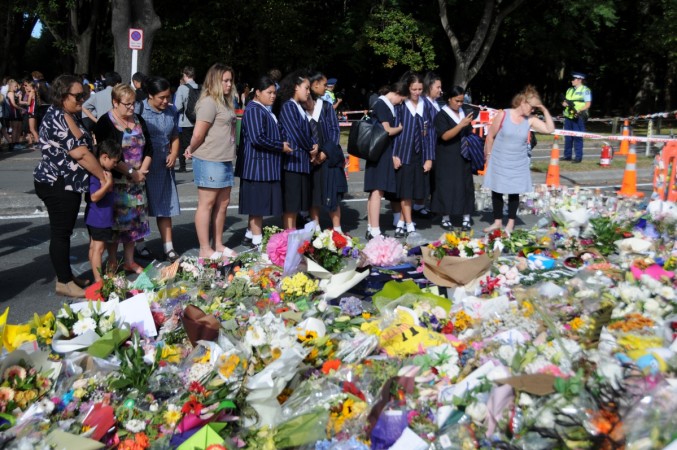 Students mourn the victims of the mosques shootings in Christchurch, New Zealand, March 20, 2019. Students from local schools attended different ceremonies to mourn the victims of the nation's worst ever terror attacks in Christchurch. new zeland shooting