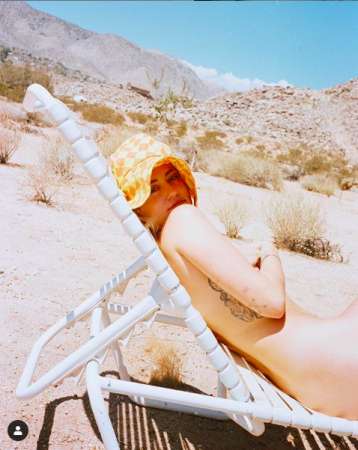 Miley Cyrus enjoying the summer Miley Cyrus Instagram picture