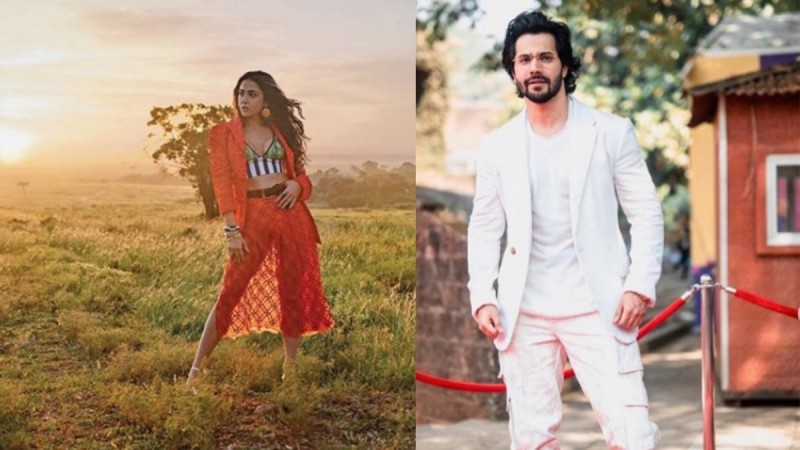 Sara Ali Khan and Varun Dhawan. Sara Ali Khan and Varun Dhawan