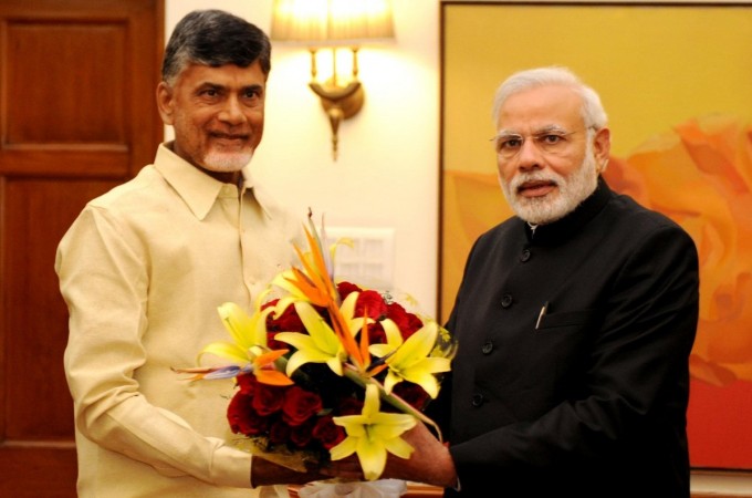 N Chandrababu Naidu with Prime Minister Narendra Modi N Chandrababu Naidu with Prime Minister Narendra Modi