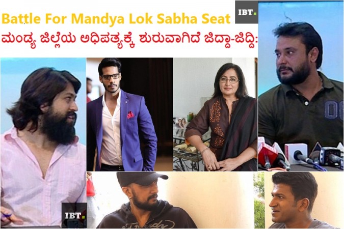 Sumalatha takesn on Nikhil Gowda at Mandya Lok Sabha constituency. Sumalatha vs Nikhil Gowda