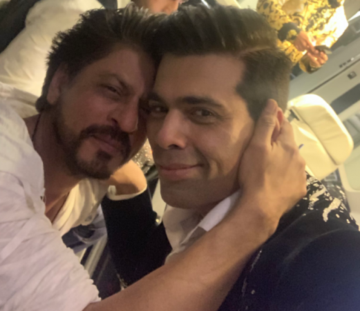 Karan Johar with Shah Rukh Khan Karan Johar trolls back his haters with a selfie with Shah Rukh Khan