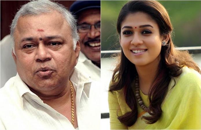 Radha Ravi and Nayanthara. Radha Ravi and Nayanthara
