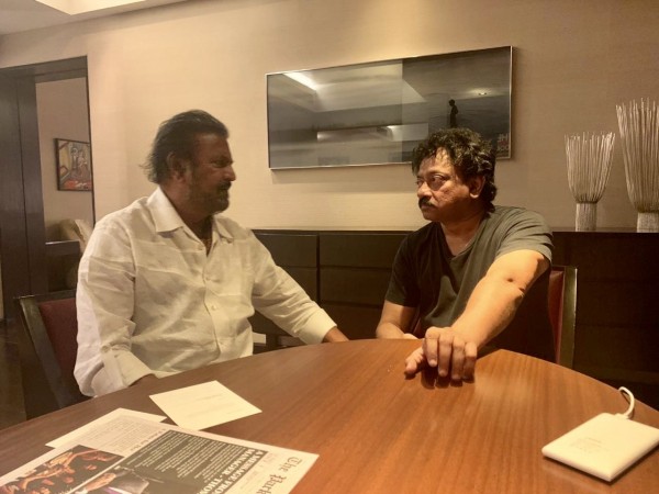 Ram Gopal Varma with Mohan Babu Ram Gopal Varma with Mohan Babu