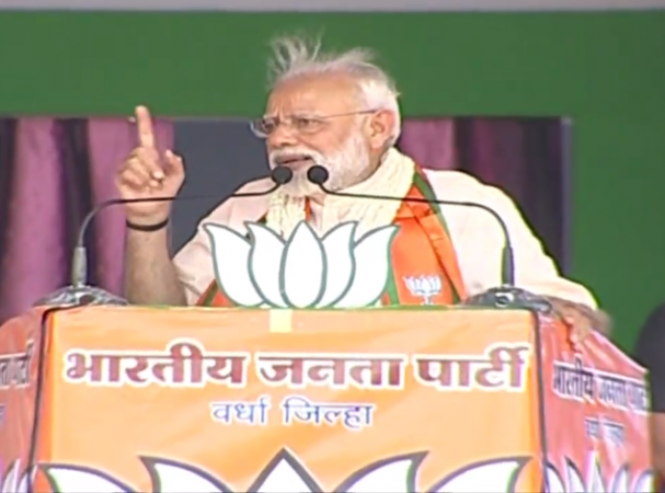 Prime Minister Narendra Modi addressed a rally in Maharashtra's Wardha on April 1, 2019. The brightening prospects of Prime Minister Modi's return to power and global cues are making FY20 a 'buy on dips' market. Narendra Modi Maharashtra rally