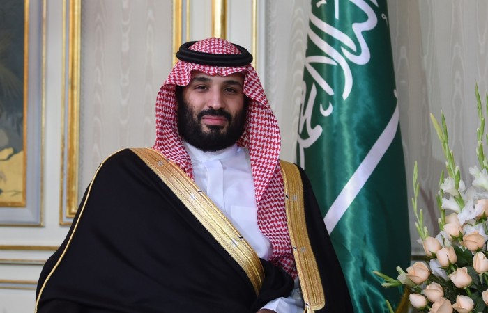 Saudi Arabia's Crown Prince Mohammed bin Salman is pictured while meeting with the Tunisian President during his arrival at the presidential palace in Carthage on the eastern outskirts of the capital Tunis on November 27, 2018. mohammad bin salman