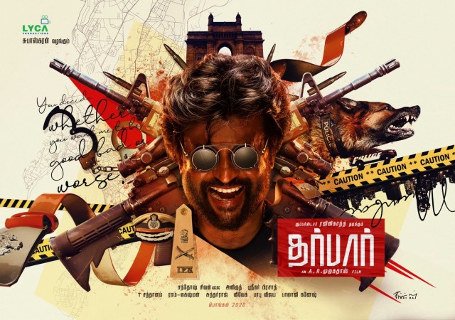 Here is the first look poster of Rajinikanth's Darbar (Thalaivar 167). Rajinikanth's Darbar (Thalaivar 167) 1st Look Poster