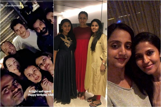Mahesh Babu and Junior at Vamsi Paidipally's wife Malini birthday party Mahesh Babu and Junior at Vamsi Paidipally's wife Malini birthday party