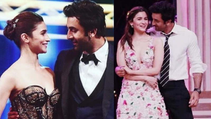 Alia Bhatt and Ranbir Kapoor confess love on stage. Alia Bhatt and Ranbir Kapoor confess love