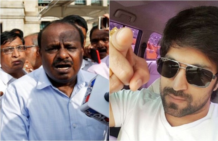 HD Kumaraswamy and Yash. HD Kumaraswamy vs Yash