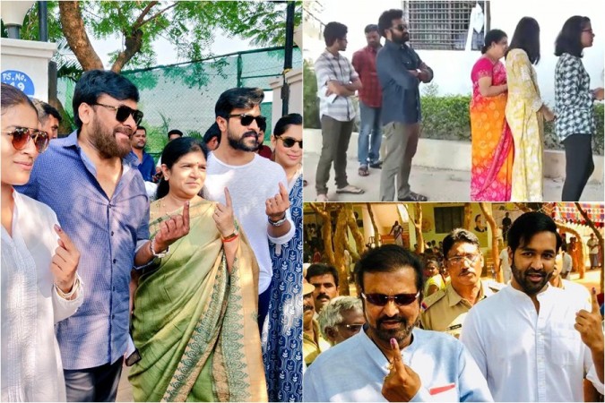 Tollywood Celebs cast vote in Lok Sabha Elections 2019 Tollywood Celebs cast vote in Lok Sabha Elections 2019