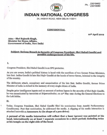 congress letter