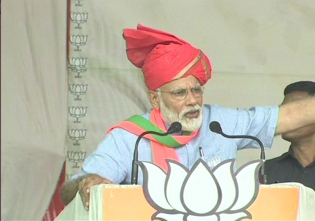 Prime Minister Narendra Modi is addressing a public rally in Kathua, Jammu and Kashmir on April 14. Narendra Modi kathua