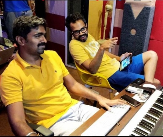 Ravi Basrur with Prashanth Neel. Ravi Basrur with Prashanth Neel