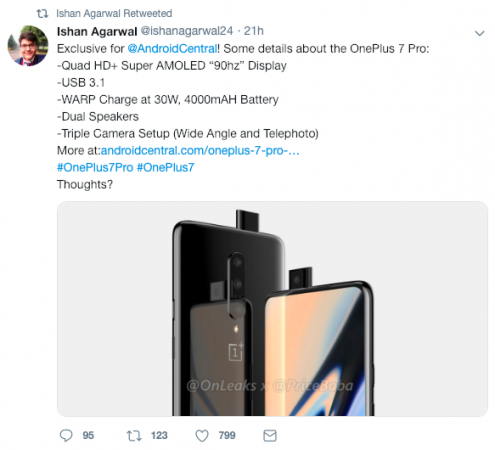 OnePlus 7 Pro leaked OnePlus 7 Pro leaked