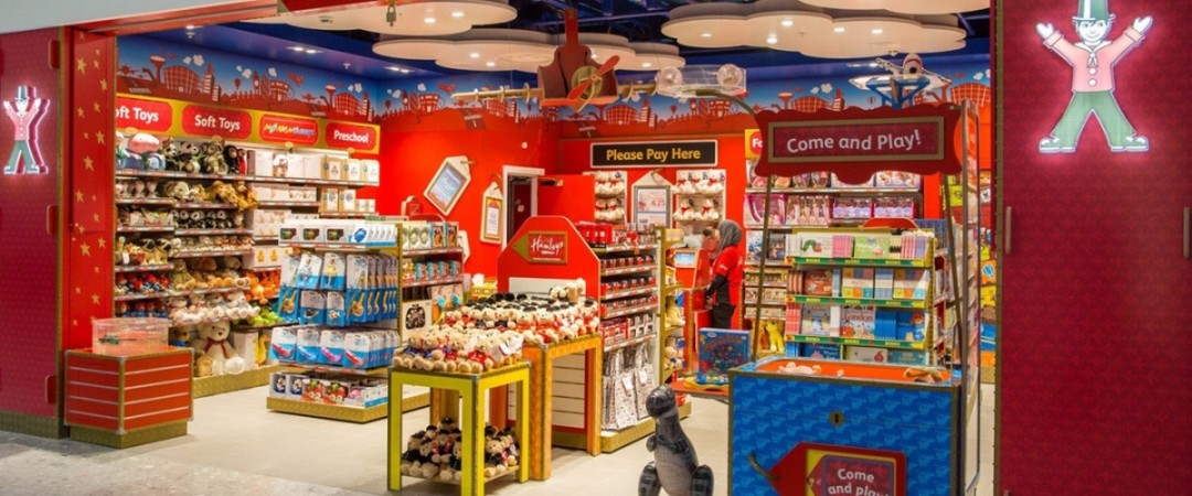 A Hamleys store at London's Heathrow Airport. Reliance Retail of Mukesh Ambani-led Reliance Industries is eyeing international foray with the reported move to acquire Chinese-owned UK-based iconic toy chain Hamleys. Courtesy: Heathrow Boutique Reliance Retail takes aim at Hamleys