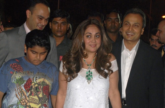 Tina Ambani, Anil Ambani, sons Jai Anmol and Anshul Tina Ambani, Anil Ambani, sons Jai Anmol and Anshul