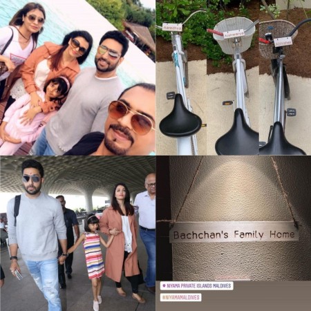 Abhishek, Aaradhya and Aishwarya Rai Bachchan enjoy summer vacation in Maldives. Abhishek, Aaradhya and Aishwarya Rai Bachchan enjoy summer vacation in Maldives