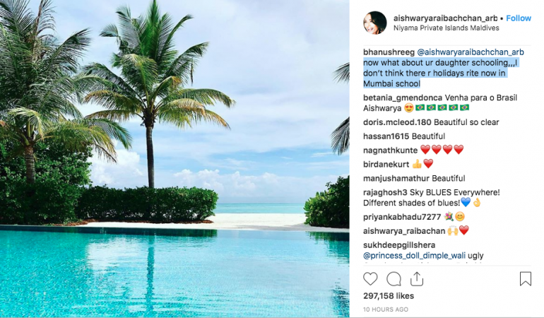 Aishwarya Rai Bachchan gets trolled for summer vacation with Aaradhya. Aishwarya Rai Bachchan gets trolled for summer vacation with Aaradhya