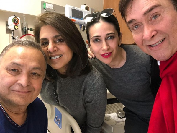 Rishi Kapoor, Neetu Kapoor, Karisma Kapoor, Randhir Kapoor Rishi Kapoor, Neetu Kapoor, Karisma Kapoor, Randhir Kapoor