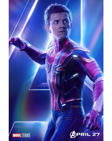 Tom Holland on the poster of Avengers: Endgame Tom Holland