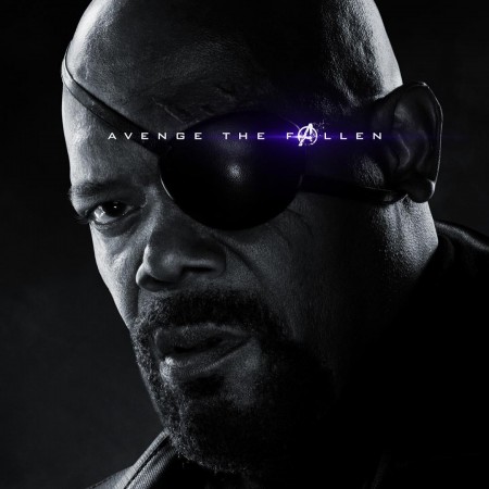 Samuel L Jackson on the poster of Avengers: Endgame Samuel L Jackson
