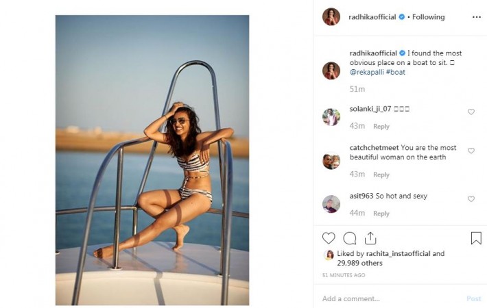 Radhika Apte dons bikini again. Radhika Apte's New Bikini Photos