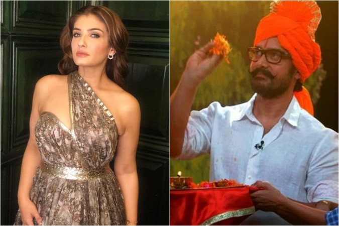 Raveena Tandon, Aamir Khan Raveena Tandon, Aamir Khan