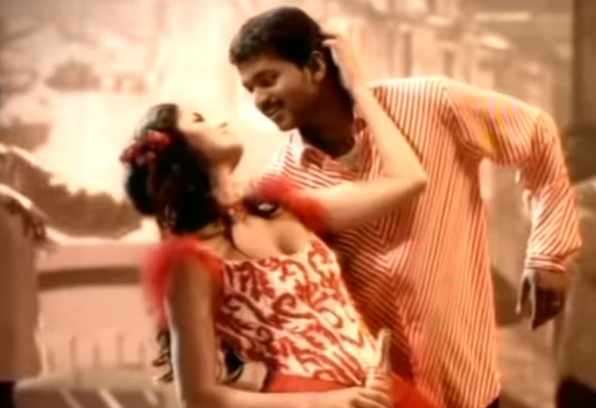 Vijay and Katrina Kaif in an ad. Vijay and Katrina Kaif