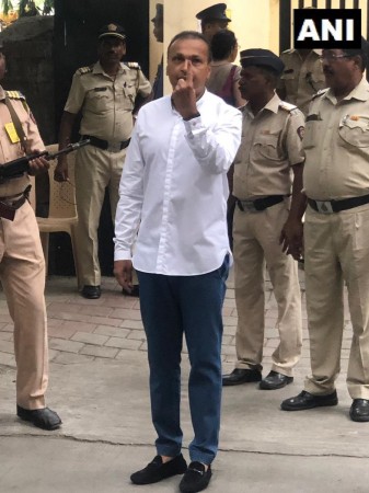 Anil Ambani votes. Anil Ambani votes