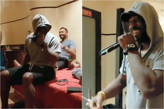 Andre Russell sings Subah Hone Na De Andre Russell