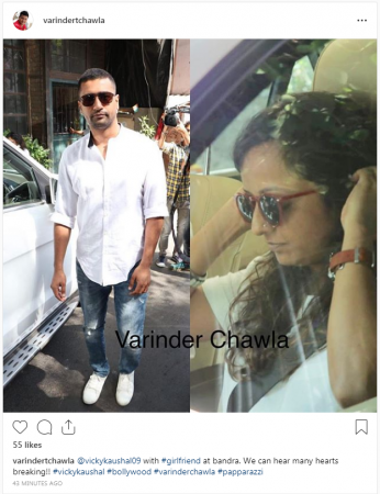 Vicky Kaushal with mystery girl. Vicky Kaushal with mystery girl