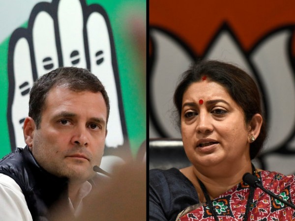 Congress chief Rahul Gandhi had defeated Union Minister Smriti Irani in the 2014 Lok Sabha polls. 黑桃