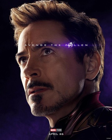 Robert Downey Jr as Iron Man aka Tony Stark Avengers: Endgame poster