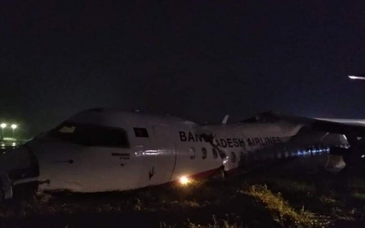 Biman Bangladesh plane skids off runway Biman Bangladesh Airlines
