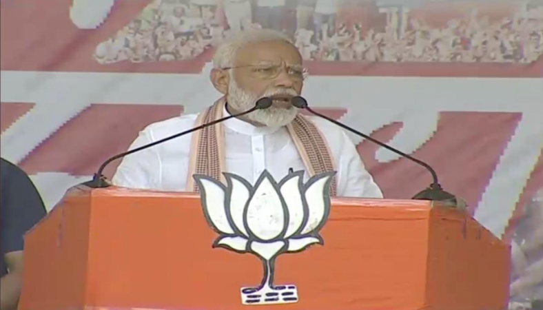 Prime Minister Narendra Modi is addressing his second rally in West Bengal's Purulia district. Narendra Modi