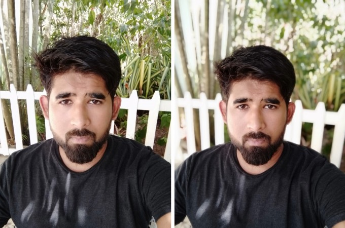 Xiaomi Redmi 7 front camera samples: Without/with portrait Xiaomi Redmi 7 front camera samples