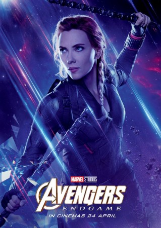 Scarlett Johansson as Black Widow in Avengers: Endgame Black Widow poster