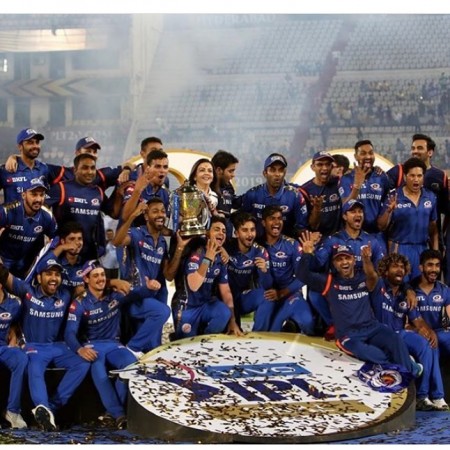 Nita Ambani, team Mumbai Indians celebrate their historic win against CSK in IPL 2019 final Nita Ambani, Mumbai Indians team