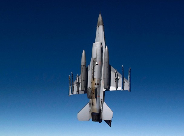 A Lockheed Martin F-16 in a vertical climb. Lockheed Martin will find it difficult to justify that F-21, which is widely believed to be souped-up F-21, is a fit for Indian Air Force's strategic goals. Can Lockheed Martin F-21, a souped-up F-16, meet IAF's strategic goals?