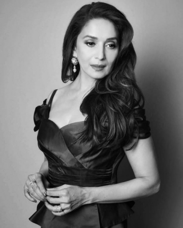 Madhuri Dixit in black and white. Madhuri Dixit in black and white.