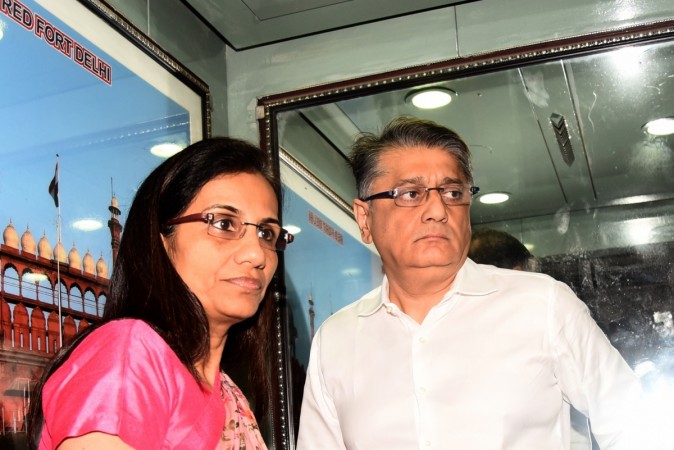 Former ICICI Bank chief Chanda Kochhar and her husband Deepak Kochhar arrive to appear before the Enforcement Directorate (ED) in connection with the Rs 1,875-crore Videocon loan case in New Delhi. Chanda Kochhar and her husband Deepak Kochhar