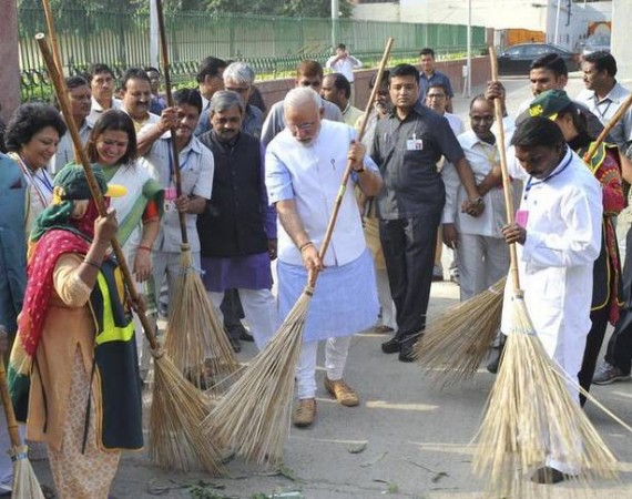 PM Modi, who is seeking re-election for a second term, has often used the success of Swachh Bharat in campaigning. Swachh Bharat