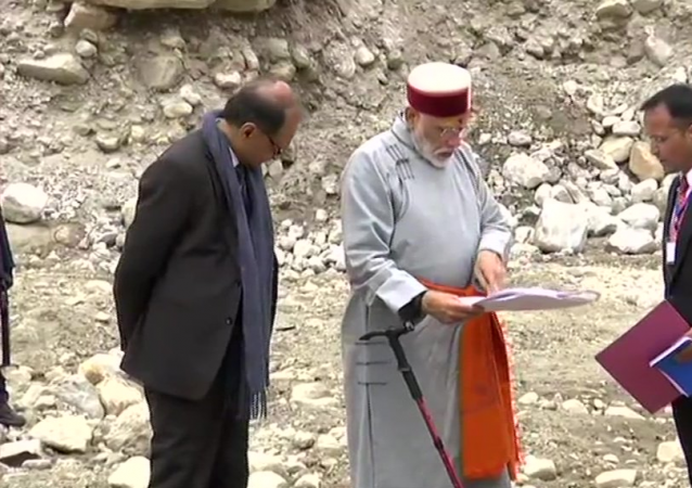 Prime Minister Narendra Modi reviewed the reconstruction work in Kedarnath. Modi in Kedarnath