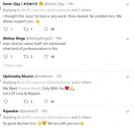 Fans support Raghava Lawrence on his decision to quit Laxxmi Bomb as director