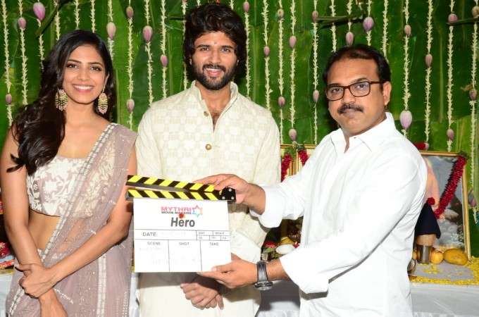 Vijay Devarakonda at the launch of his next movie Hero Vijay Devarakonda at the launch of his next movie Hero